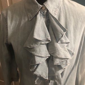 Ralph Lauren ruffled long shirt/dress 🙌🏾💕